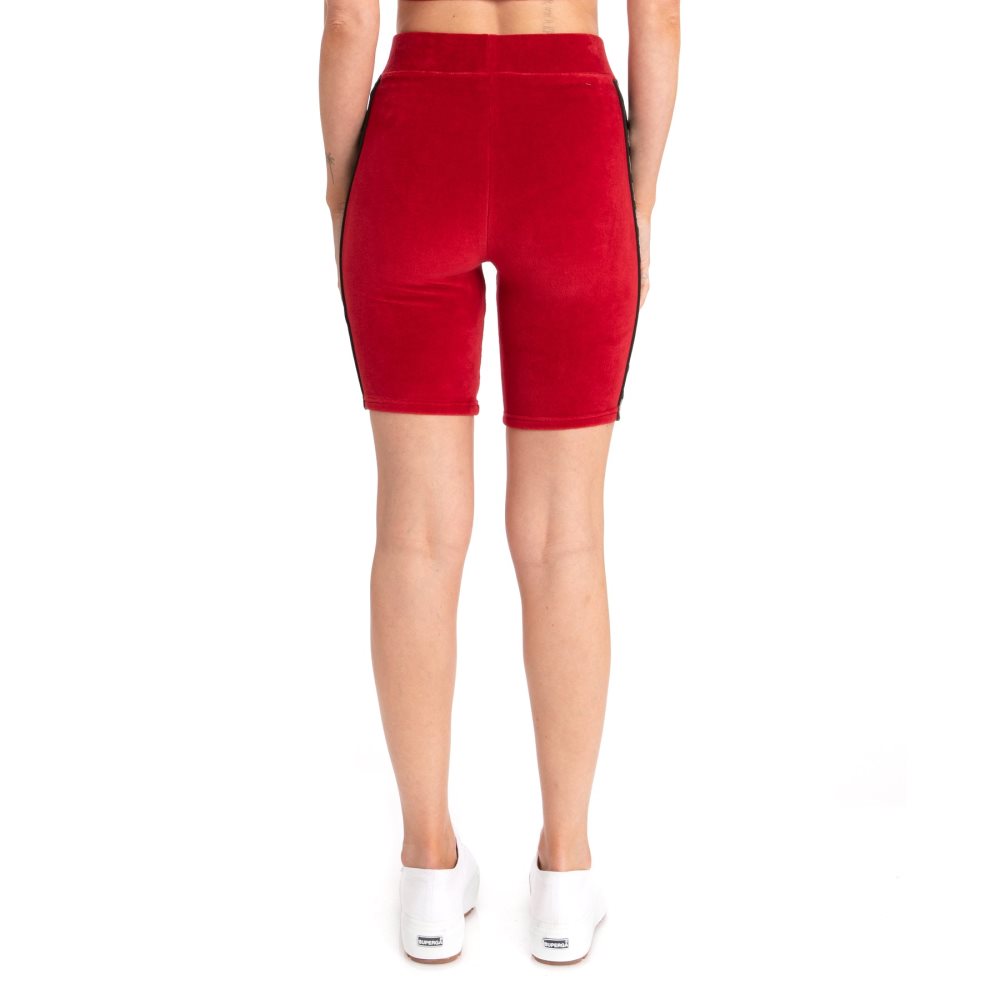 Pantalones Cortos Ciclismo Kappa 222 Banda Saxeever Rojos | 87350-YHIZ