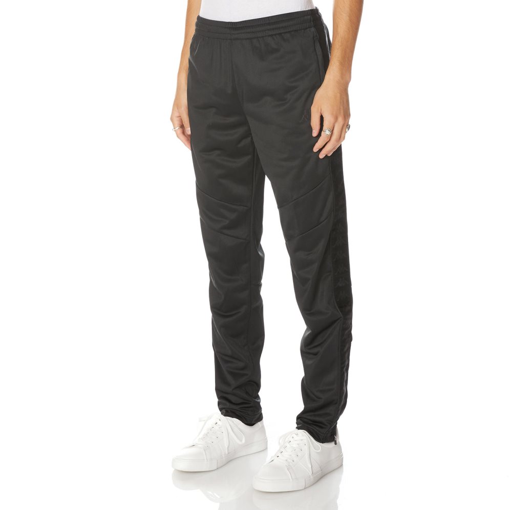 Pantalones Deportivos Kappa 222 Banda Aderno Negros | 36591-BWNM