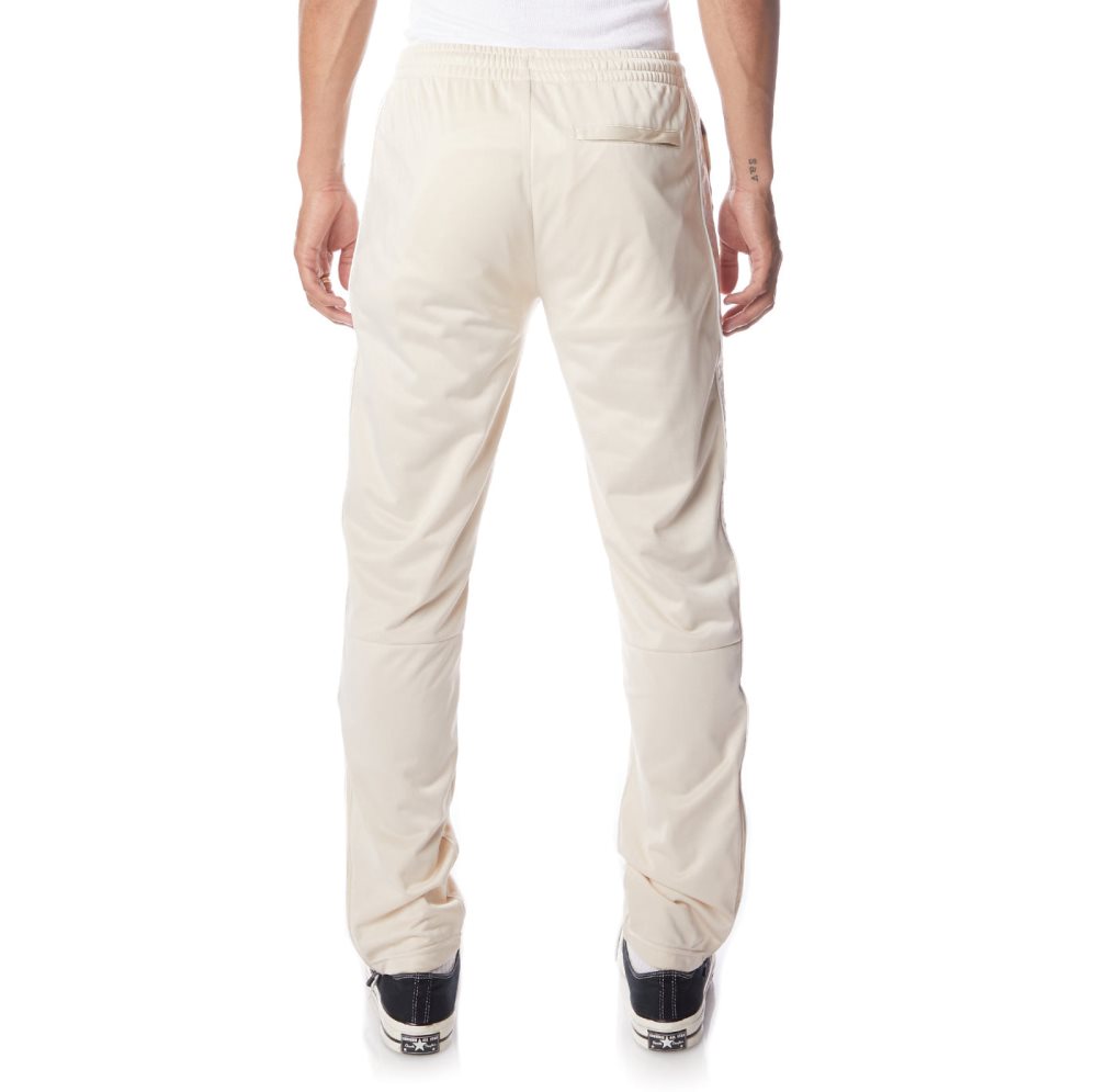 Pantalones Deportivos Kappa 222 Banda Aderno Beige Blancos | 59761-ZBFI