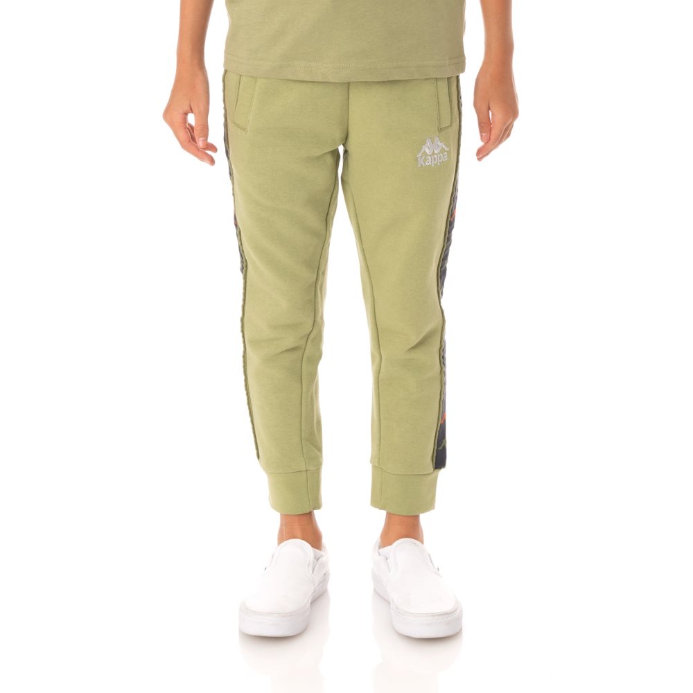 Pantalones Deportivos Kappa 222 Banda Alanz 3 Verdes | 20948-LKBJ