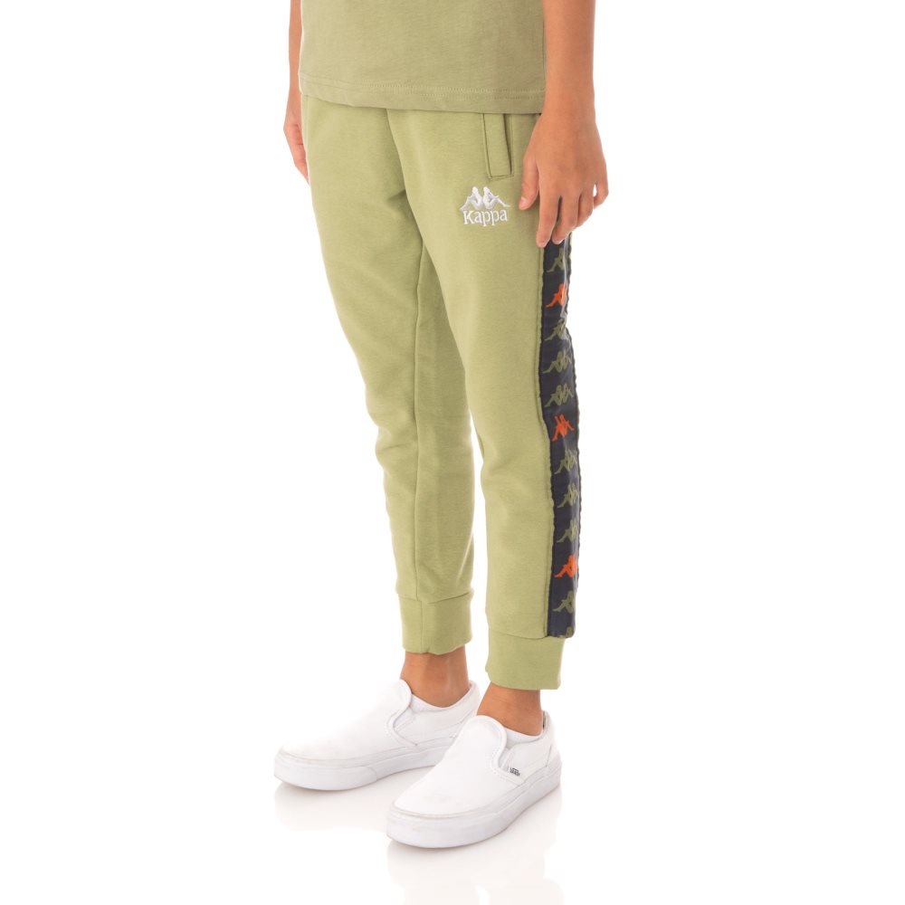 Pantalones Deportivos Kappa 222 Banda Alanz 3 Verdes | 58142-FWJD