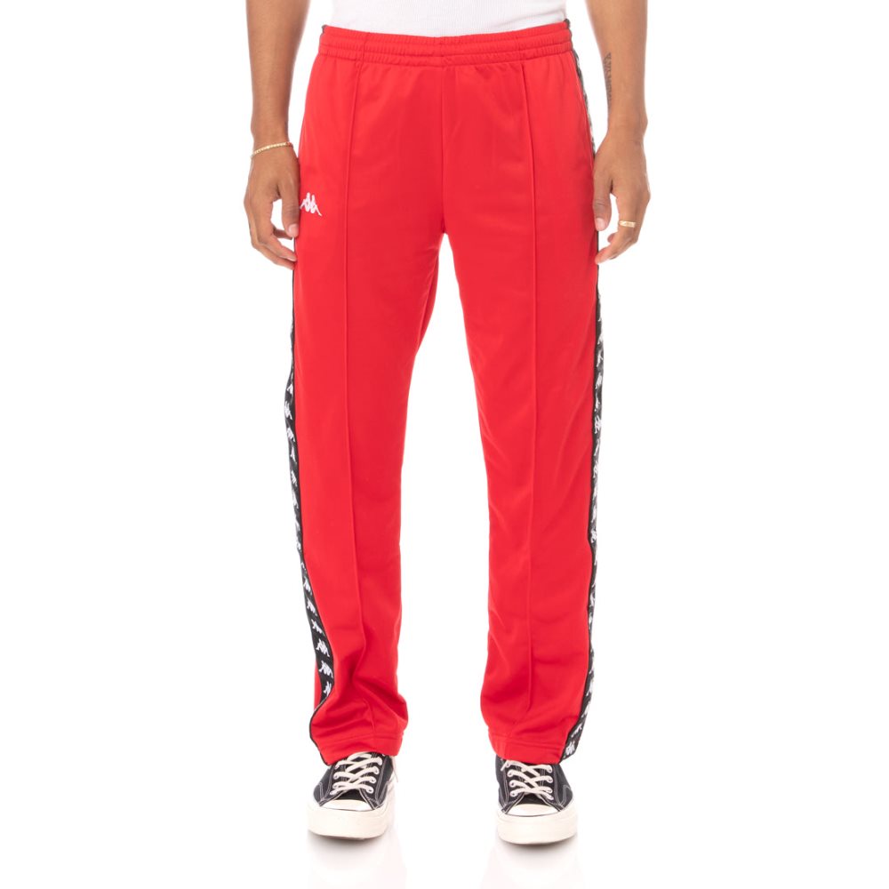 Pantalones Deportivos Kappa 222 Banda Astoriazz Rojos Negros | 28465-UGCI