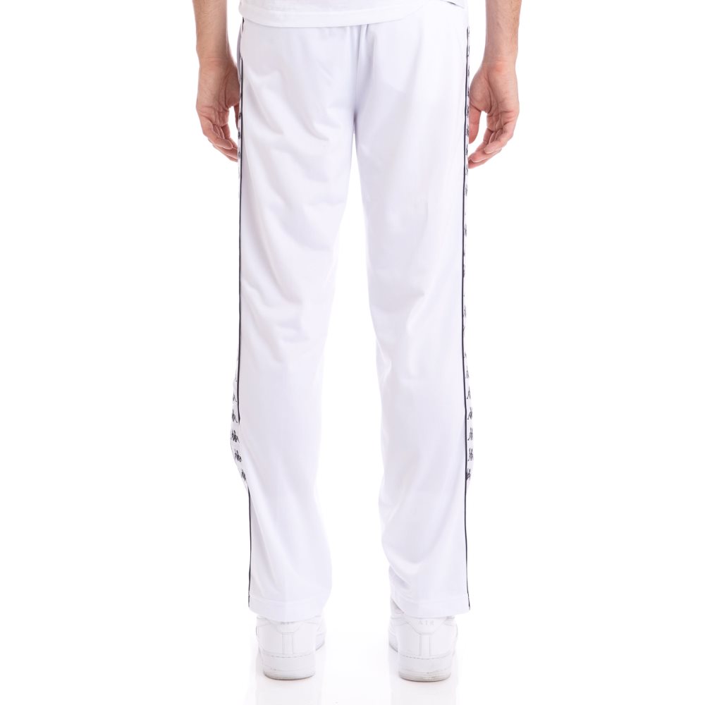 Pantalones Deportivos Kappa 222 Banda Astoriazz Blancos Negros | 64520-UGRL