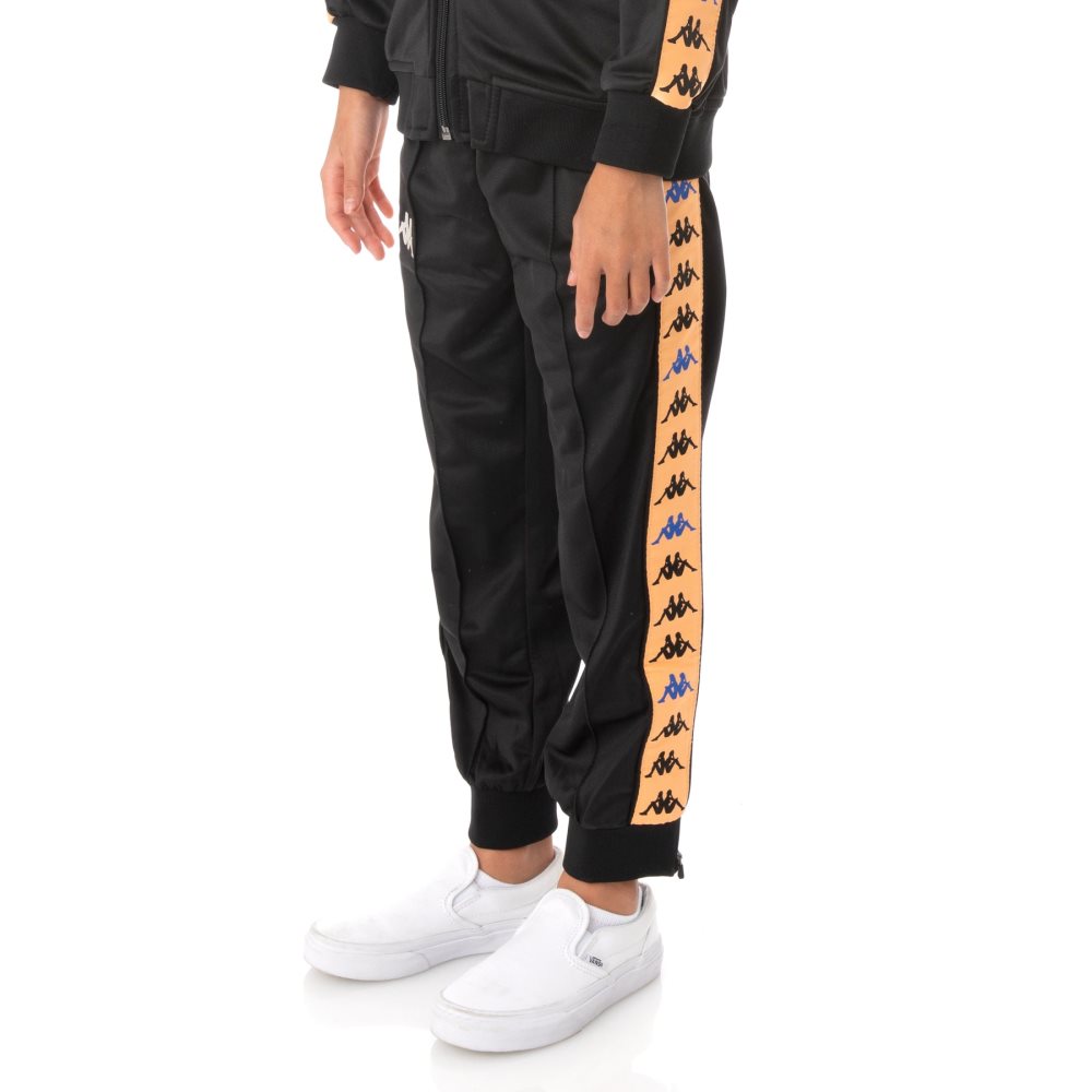 Pantalones Deportivos Kappa 222 Banda Deky Negros | 68140-KUAI