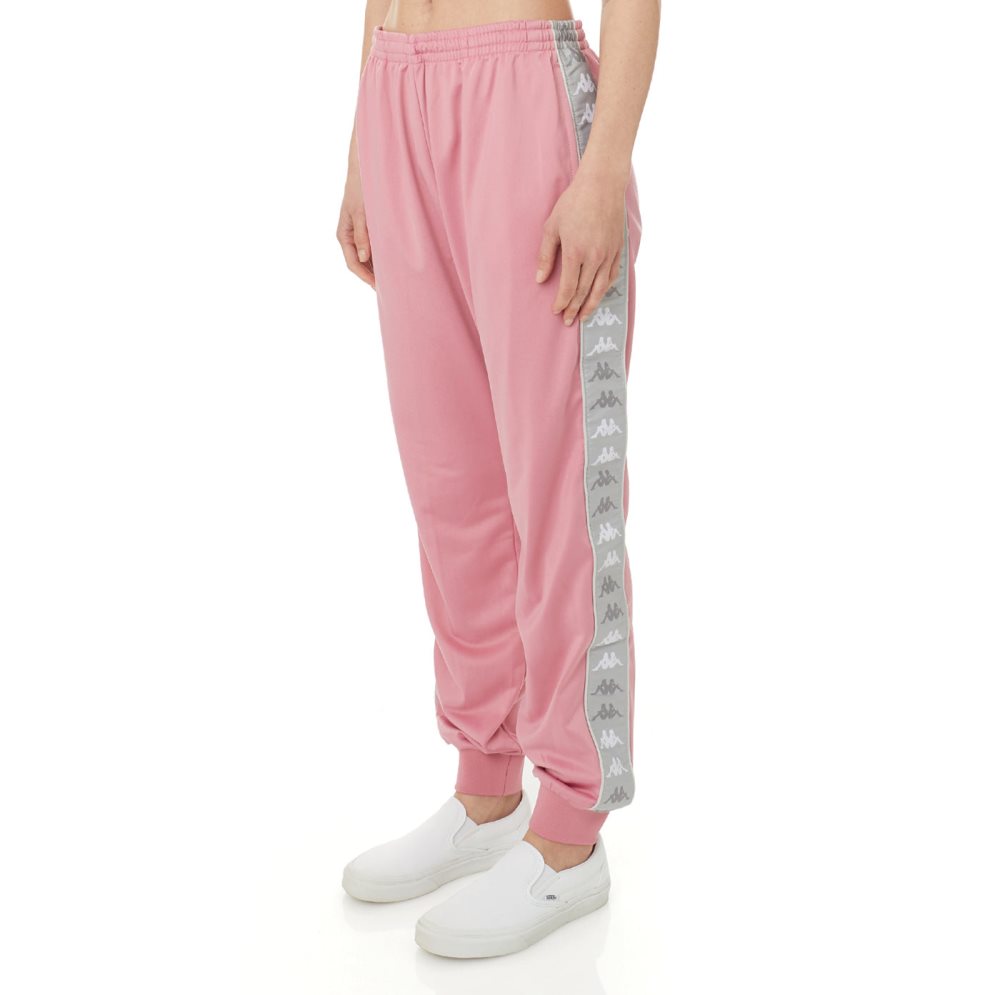 Pantalones Deportivos Kappa 222 Banda Oahe Rosas | 34698-KYCP