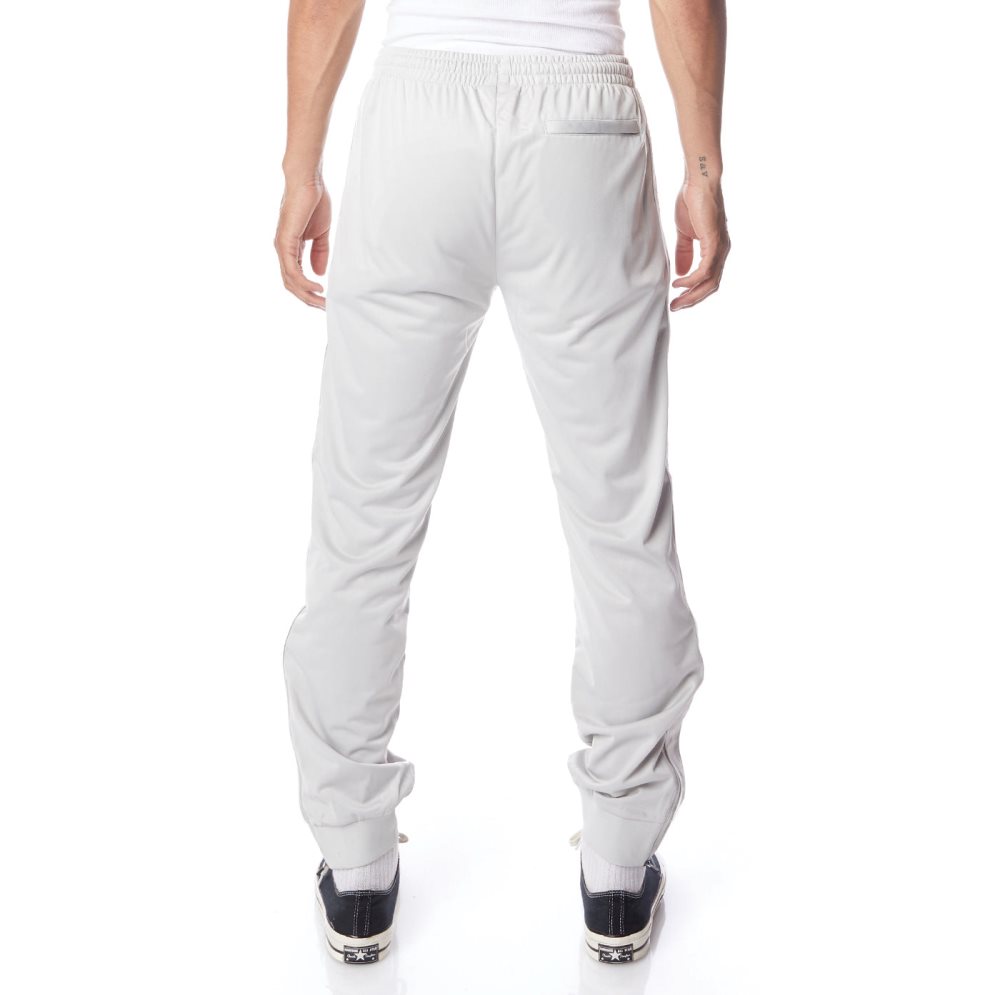 Pantalones Deportivos Kappa 222 Banda Rastoriazz Grises Blancos | 47906-PCLA