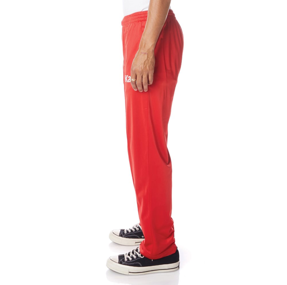 Pantalones Deportivos Kappa Authentic Ambret Rojos Blancos | 19350-OSHA