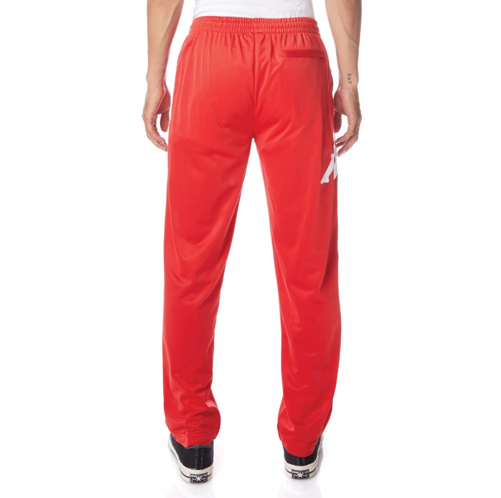 Pantalones Deportivos Kappa Authentic Ambret Rojos Blancos | 23107-XGFH