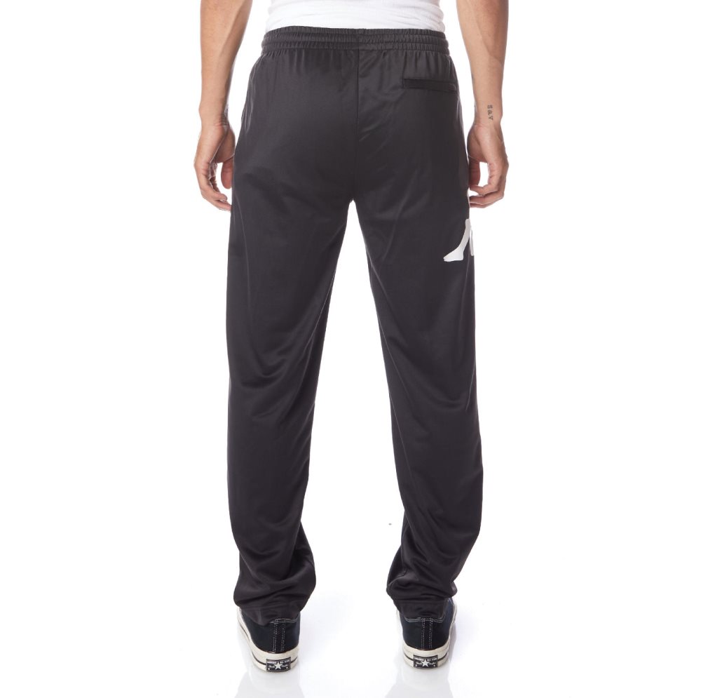 Pantalones Deportivos Kappa Authentic Ambret Negros Blancos | 75341-YHRC