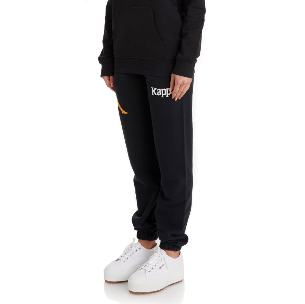 Pantalones Deportivos Kappa Authentic Ambatomainty Negros | 84015-DYVL