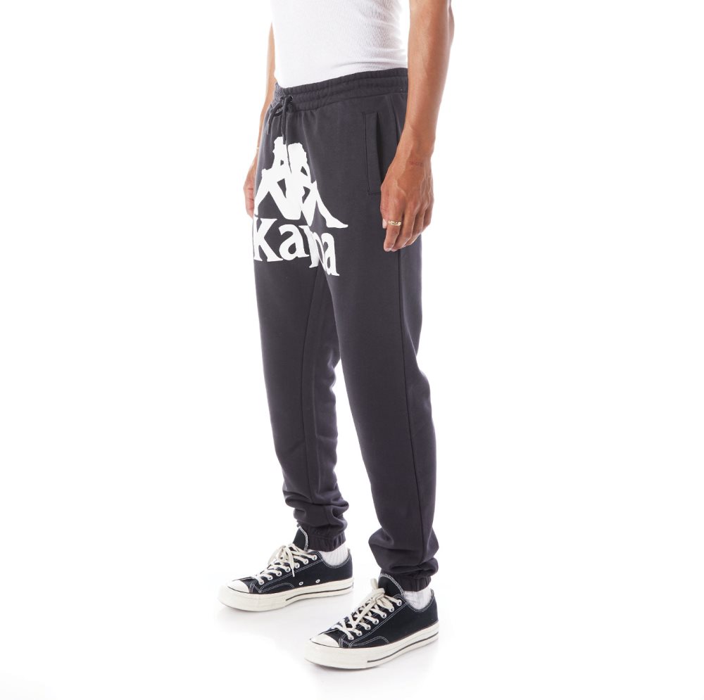 Pantalones Deportivos Kappa Authentic Anvest Negros | 69712-VXHK