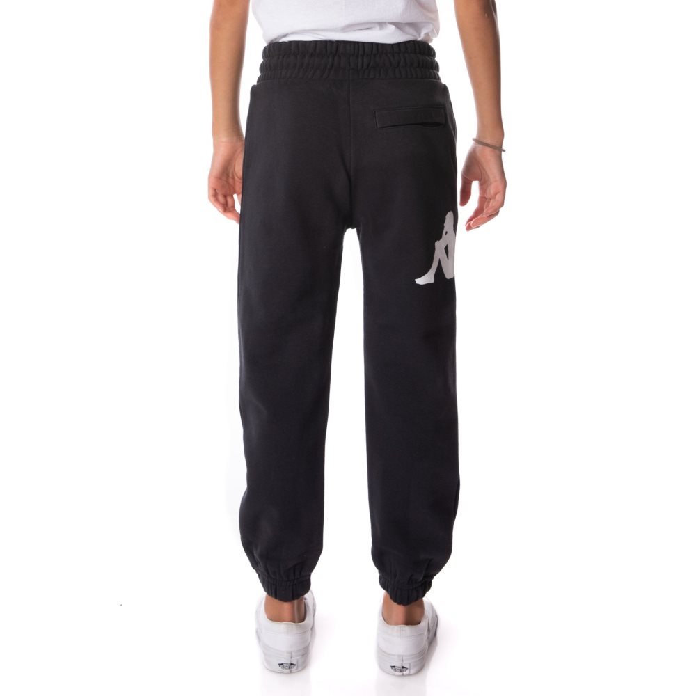 Pantalones Deportivos Kappa Authentic Coevorden Negros | 48510-WAZY