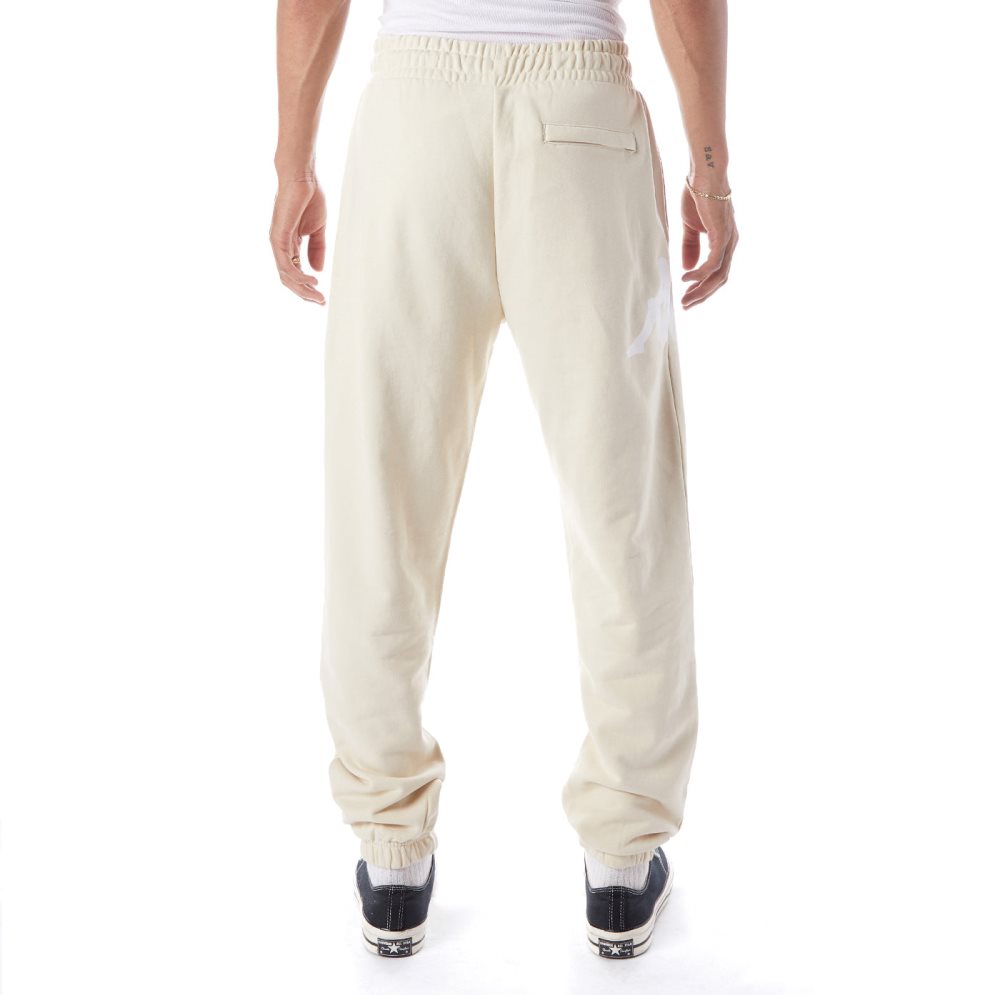 Pantalones Deportivos Kappa Authentic Coevorden Beige Blancos | 48739-VFHD