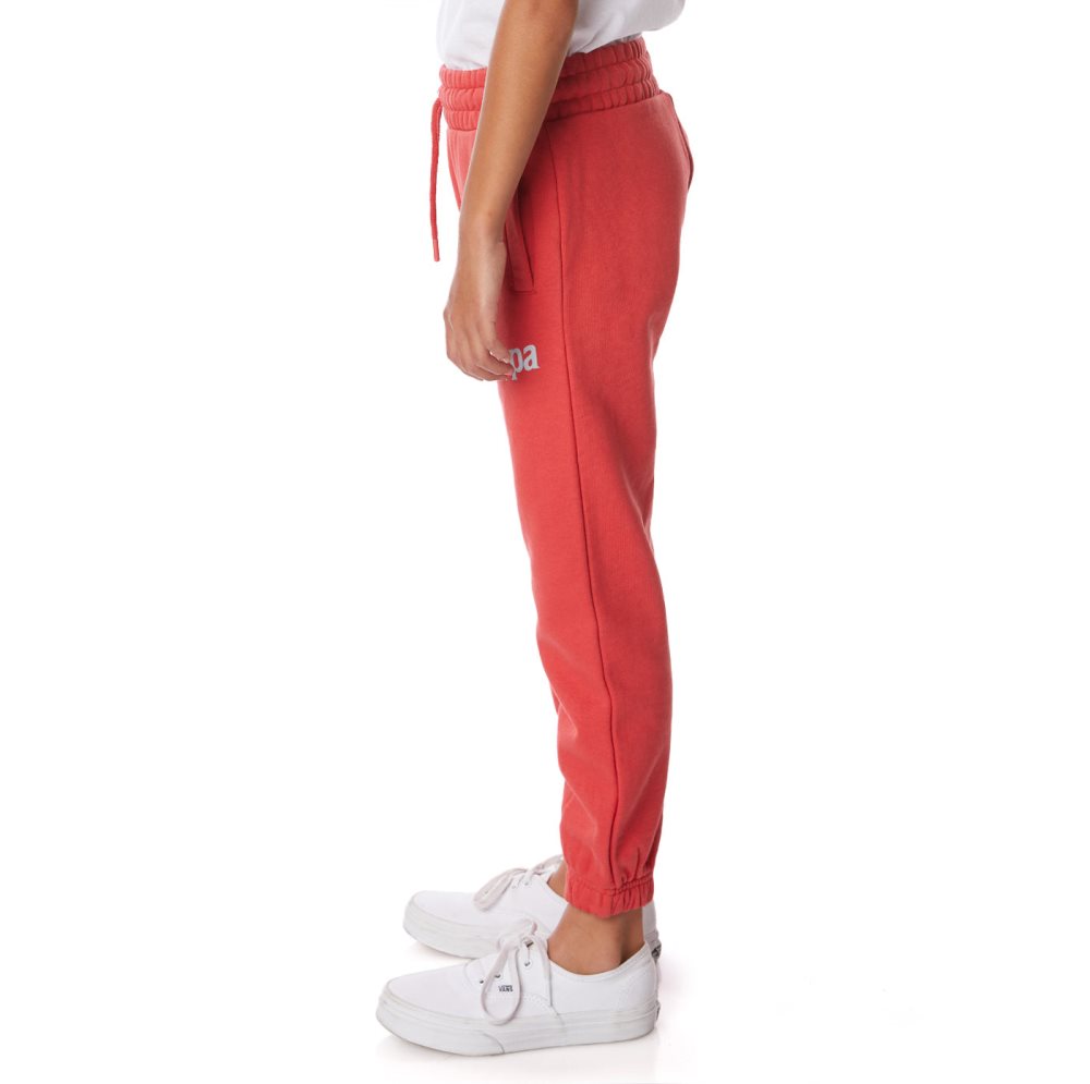 Pantalones Deportivos Kappa Authentic Coevorden Rojos | 91603-JTKY