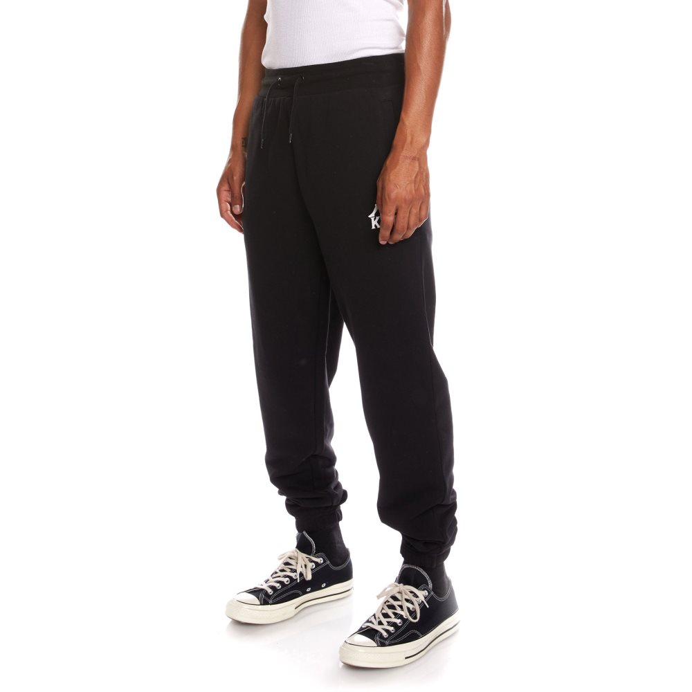 Pantalones Deportivos Kappa Authentic Gothenburg Negros | 35079-YAVW