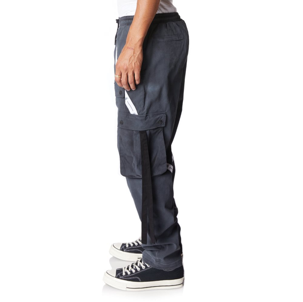 Pantalones Deportivos Kappa Authentic Jpn Hosin Cargo Negros | 05432-THLQ