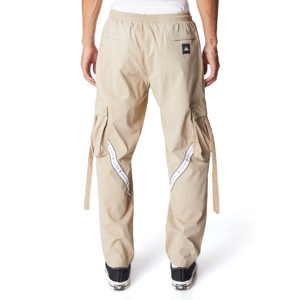 Pantalones Deportivos Kappa Authentic Jpn Hosin Cargo Beige | 24769-HXMC