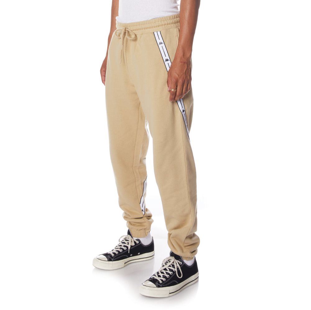 Pantalones Deportivos Kappa Authentic Jpn Warsaw Beige | 26345-HQCN