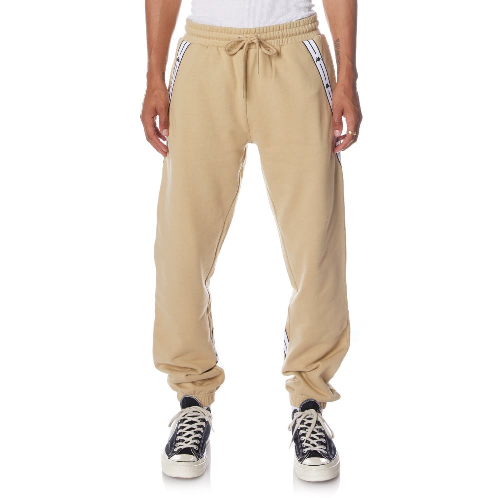 Pantalones Deportivos Kappa Authentic Jpn Warsaw Beige | 26345-HQCN