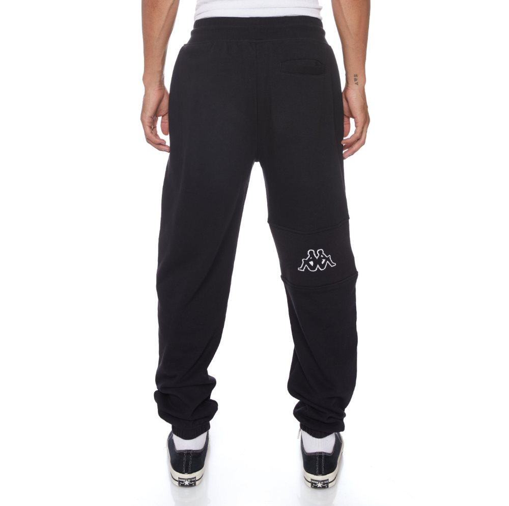 Pantalones Deportivos Kappa Logo Arctplus Negros | 42958-JGWP