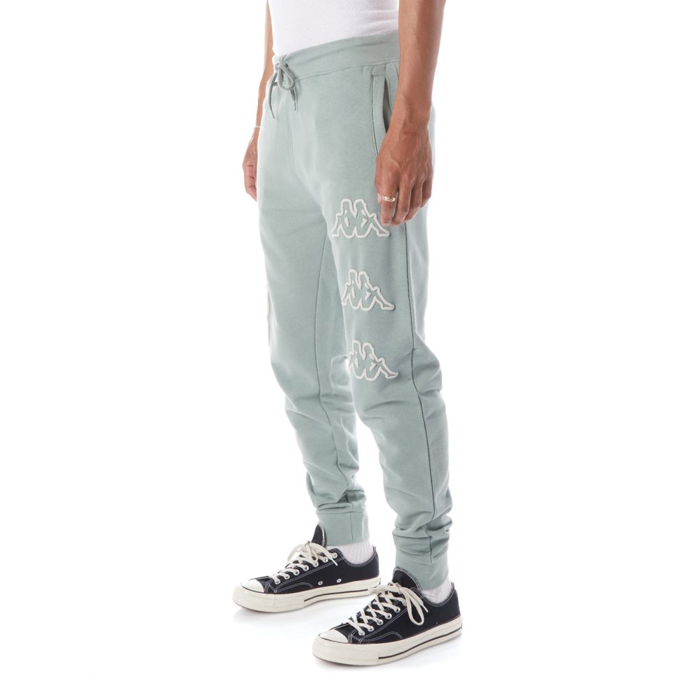 Pantalones Deportivos Kappa Logo Arsyx Verde Oliva | 23190-YGHN