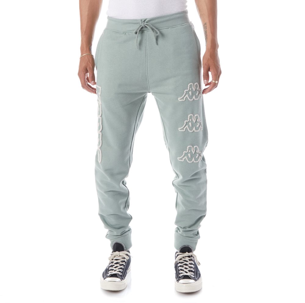 Pantalones Deportivos Kappa Logo Arsyx Verde Oliva | 76930-JUNB