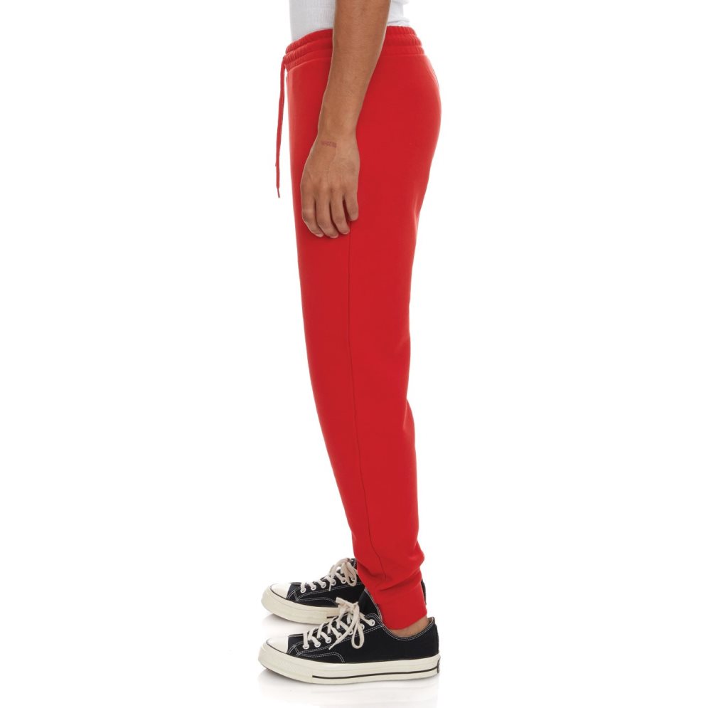 Pantalones Deportivos Kappa Logo Fleece Zanok Rojos Coral | 18956-CVRT