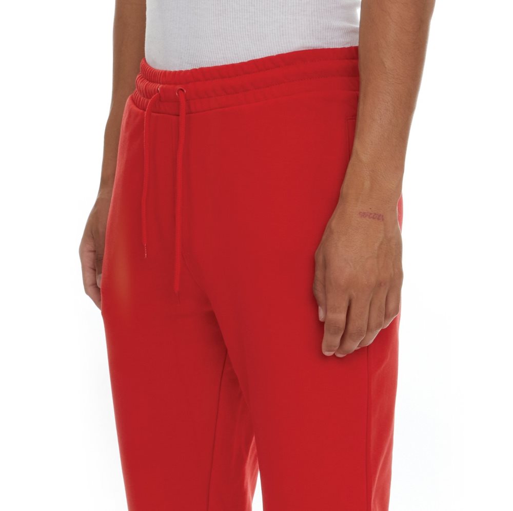 Pantalones Deportivos Kappa Logo Fleece Zanok Rojos Coral | 18956-CVRT