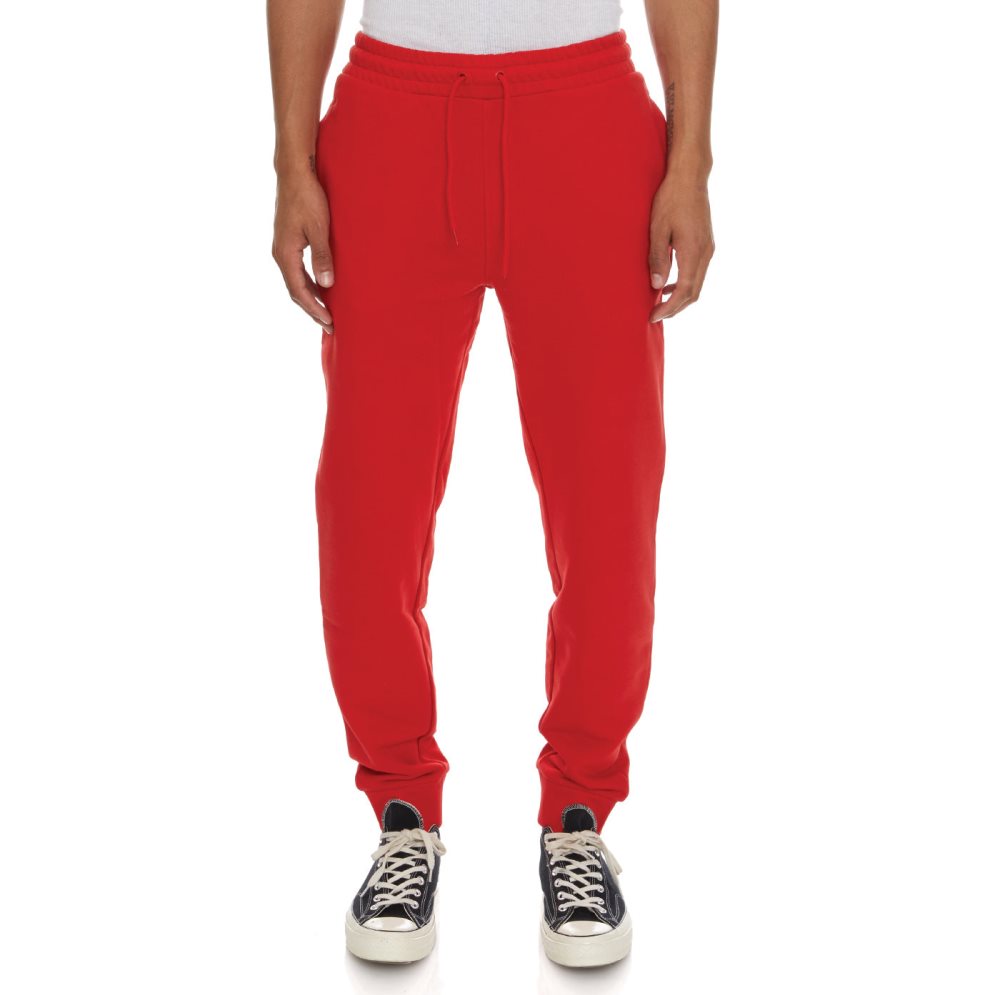 Pantalones Deportivos Kappa Logo Fleece Zanok Rojos Coral | 18956-CVRT