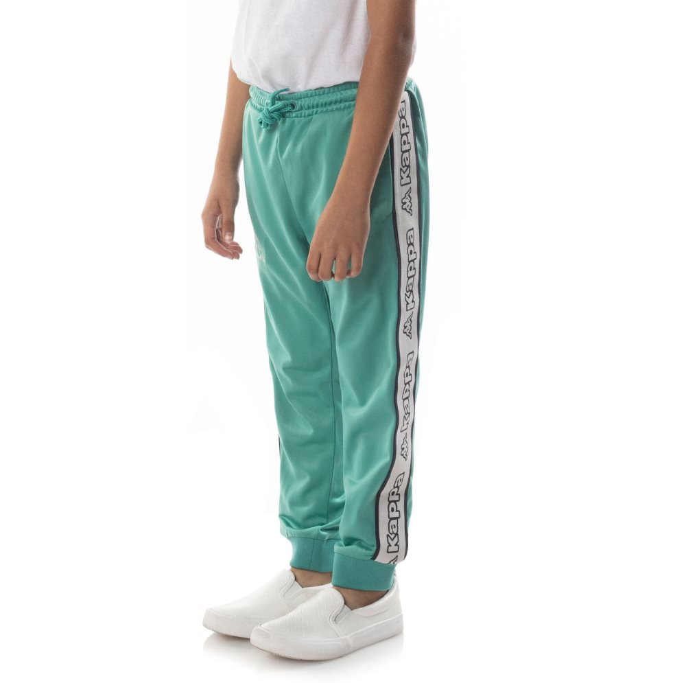 Pantalones Deportivos Kappa Logo Tape Alic 2 Turquesa | 45821-WIZT