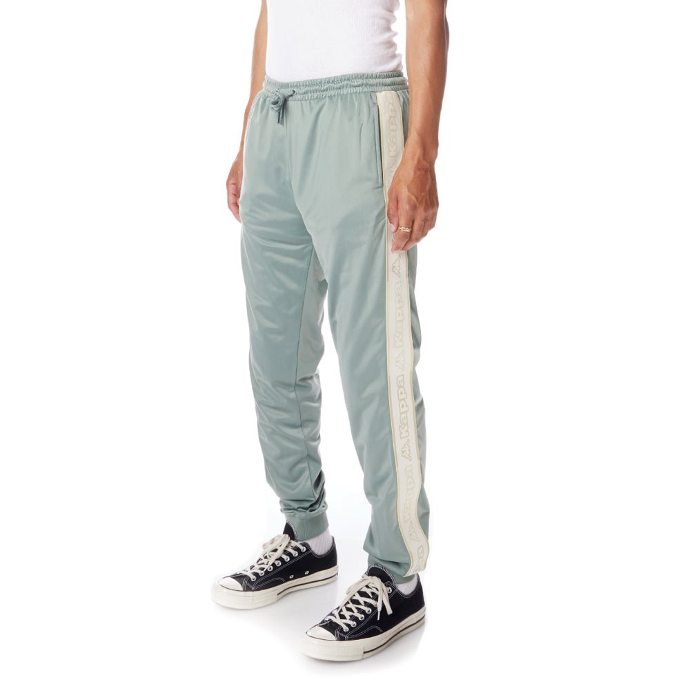 Pantalones Deportivos Kappa Logo Tape Alic 2 Verde Oliva | 75132-XDOW