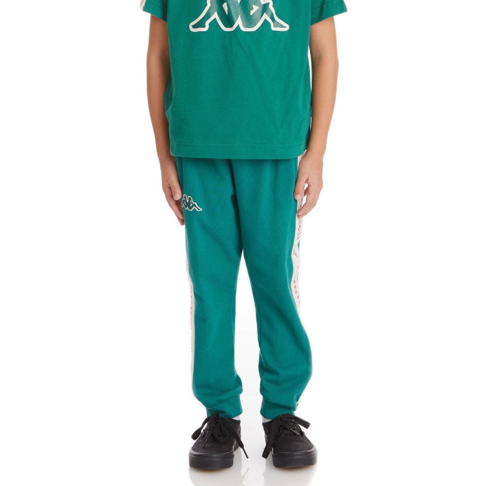 Pantalones Deportivos Kappa Logo Tape Anira 2 Verdes Oscuro | 10829-ZOCL