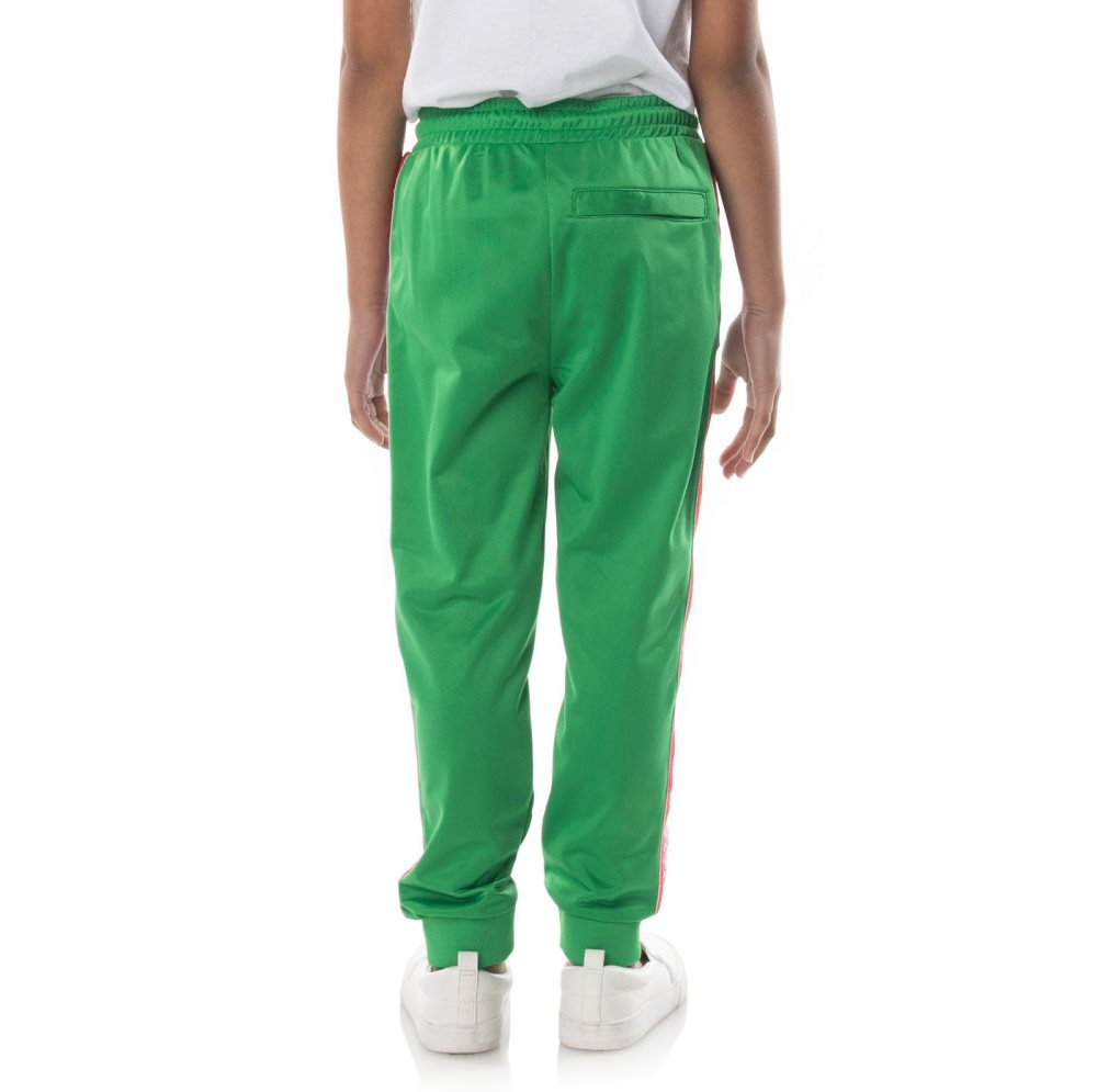 Pantalones Deportivos Kappa Logo Tape Dalic Verdes | 82915-OLIU