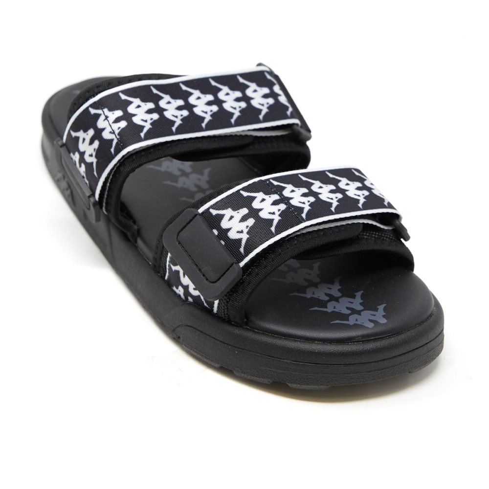 Sandalias Kappa 222 Banda Aster 1 Negros Blancos | 12386-CIVF