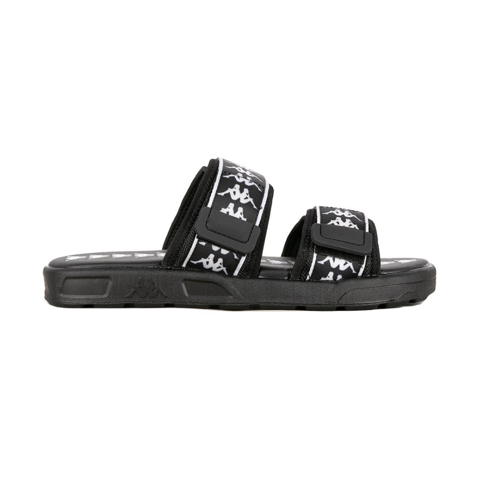 Sandalias Kappa 222 Banda Aster 1 Negros Blancos | 31594-KWRF