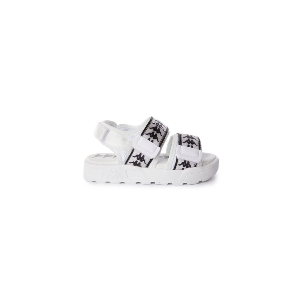 Sandalias Kappa 222 Banda Aster 7 Kids Blancos Negros | 82571-JPWV