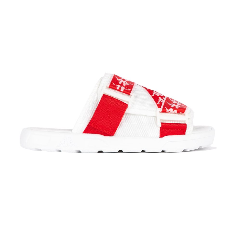 Sandalias Kappa 222 Banda Mitel 1 Blancos Rojos | 40139-FVGO