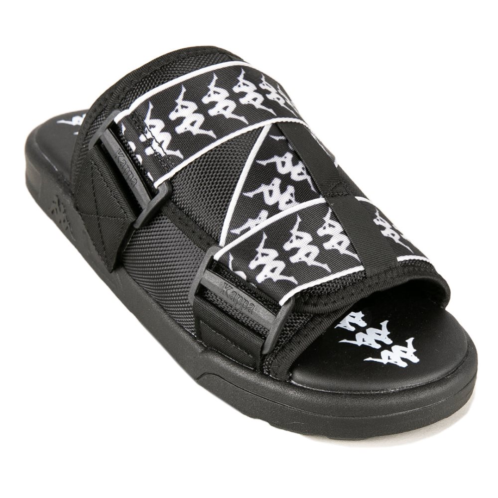 Sandalias Kappa 222 Banda Mitel 1 Negros Blancos | 98026-CTBV