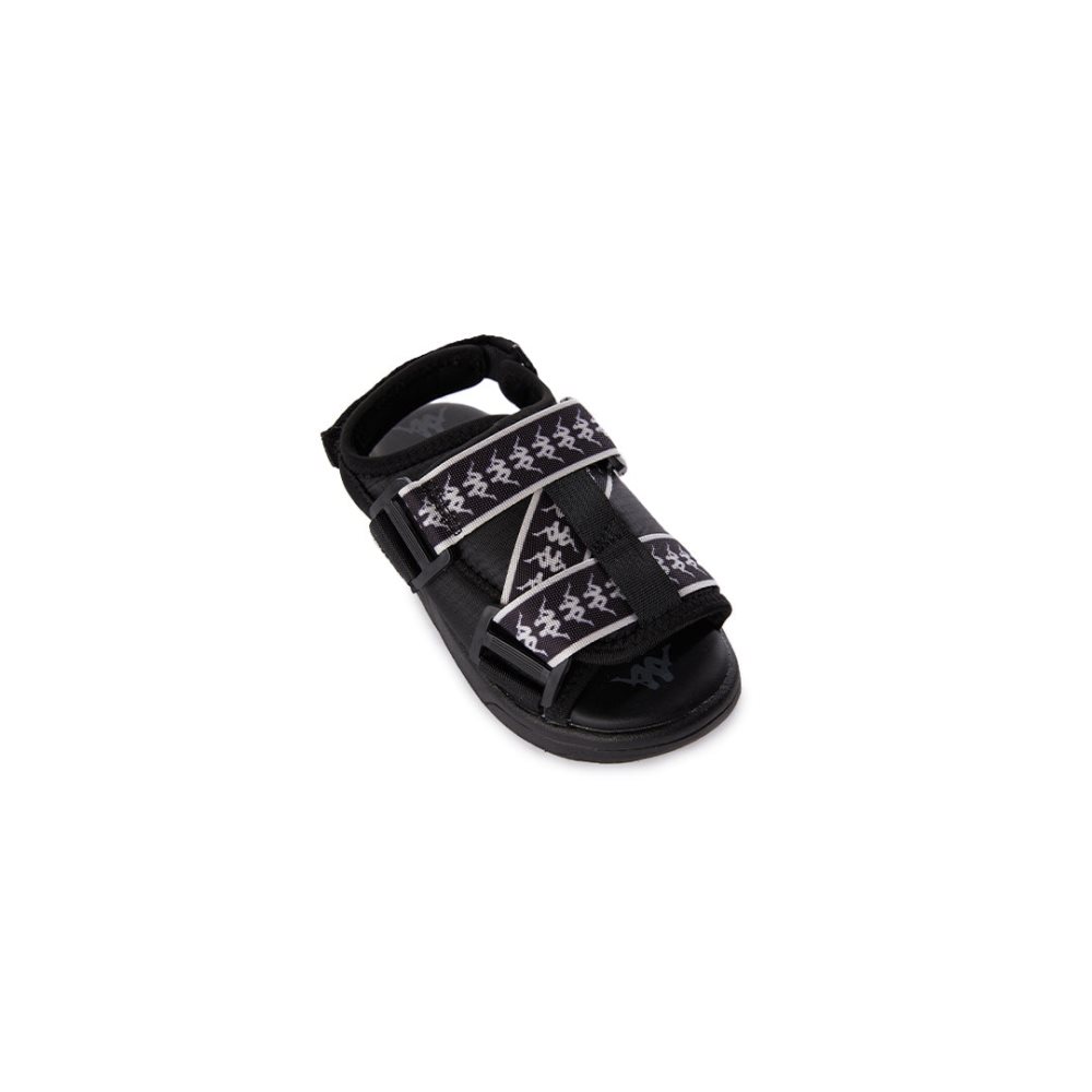 Sandalias Kappa 222 Banda Mitel 2 Kids Negros Blancos | 85247-QEVM