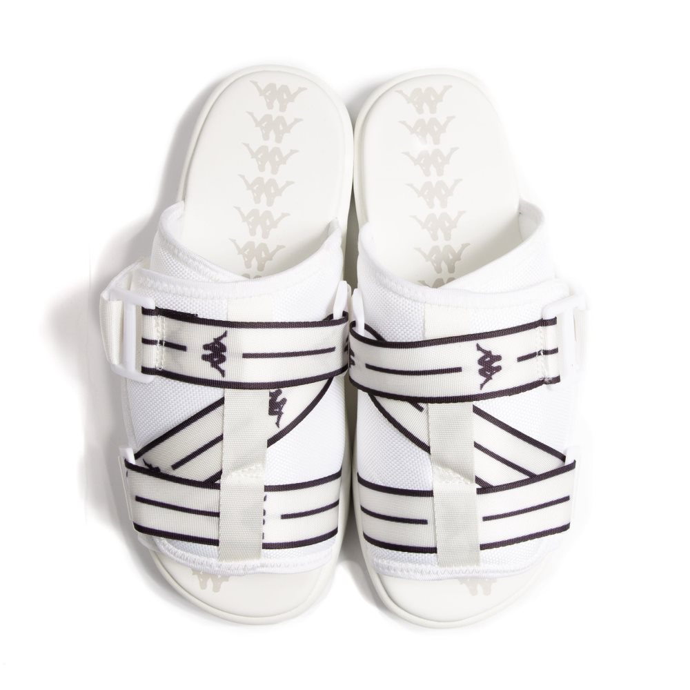 Sandalias Kappa Authentic Jpn Mitel Blancos Negros | 47520-QOPR