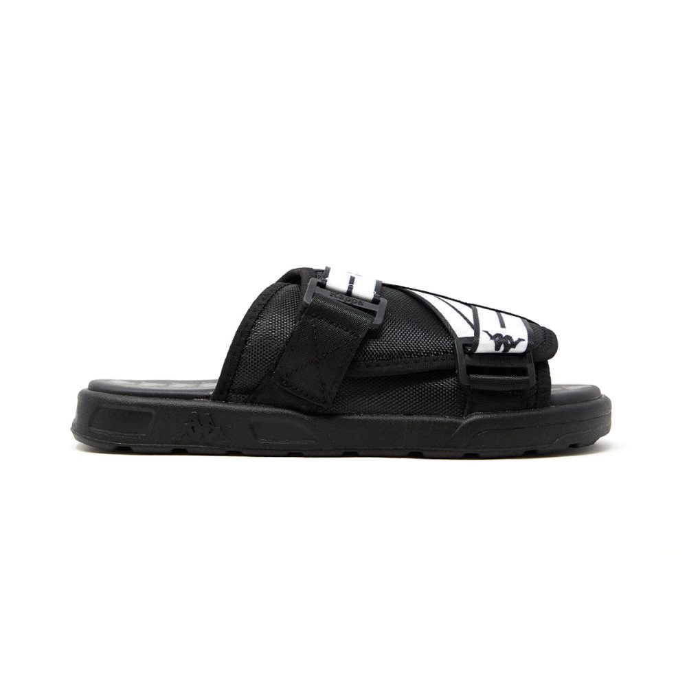 Sandalias Kappa Authentic Jpn Mitel Negros Blancos | 34679-GYHJ