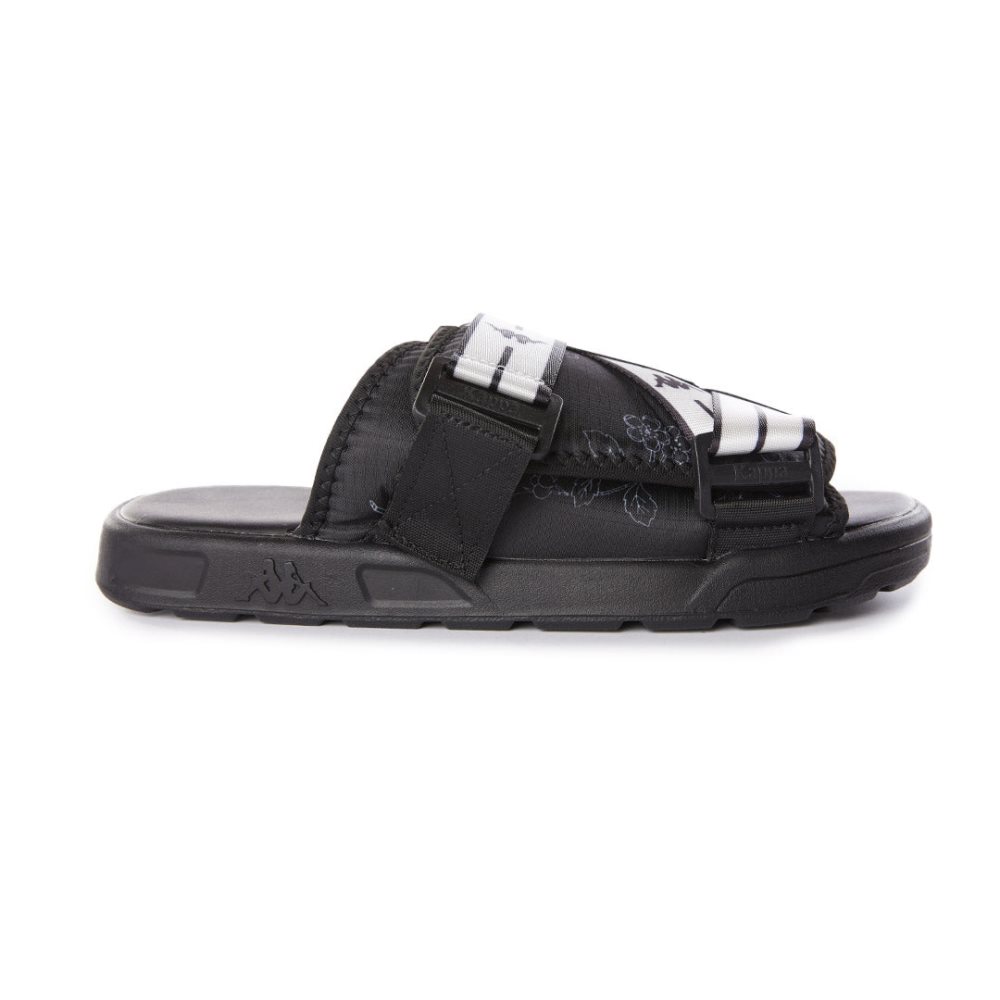 Sandalias Kappa Authentic Jpn Ridew 1 Negros Blancos | 15308-KGFU