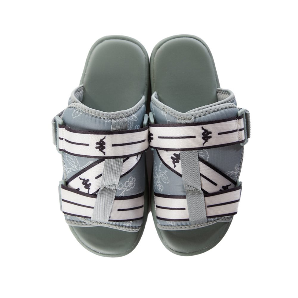 Sandalias Kappa Authentic Jpn Ridew 1 Verdes Blancos Negros | 95672-COPZ