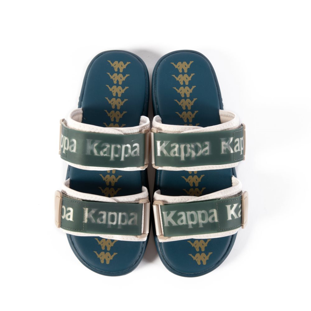 Sandalias Kappa Authentic Sirci Azul Marino Verdes Oscuro | 16980-FEMK