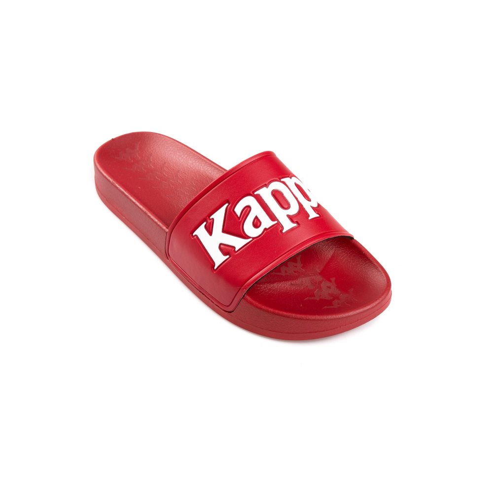 Sandalias de Diapositivas Kappa 222 Banda Adam 9 Rojos Blancos | 85049-EAFU