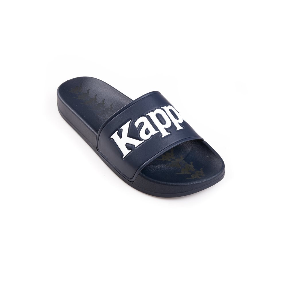 Sandalias de Diapositivas Kappa 222 Banda Adam 9 Azules Blancos | 91752-XSIV