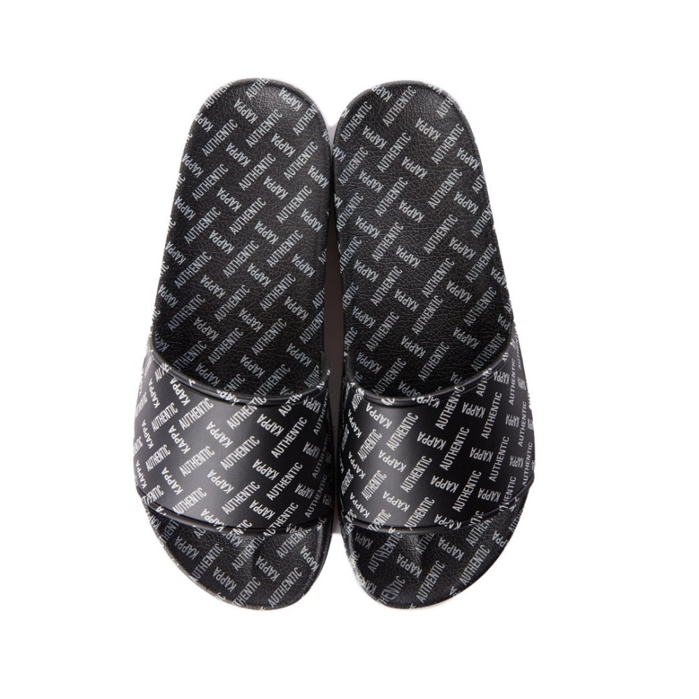 Sandalias de Diapositivas Kappa Authentic Solime 1 Negros Marrom | 16328-XYPC