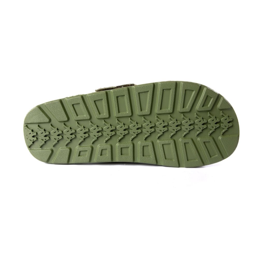 Sandalias de Diapositivas Kappa Authentic Taisy 1 Verdes Verde Oliva Rosas | 53140-INHB