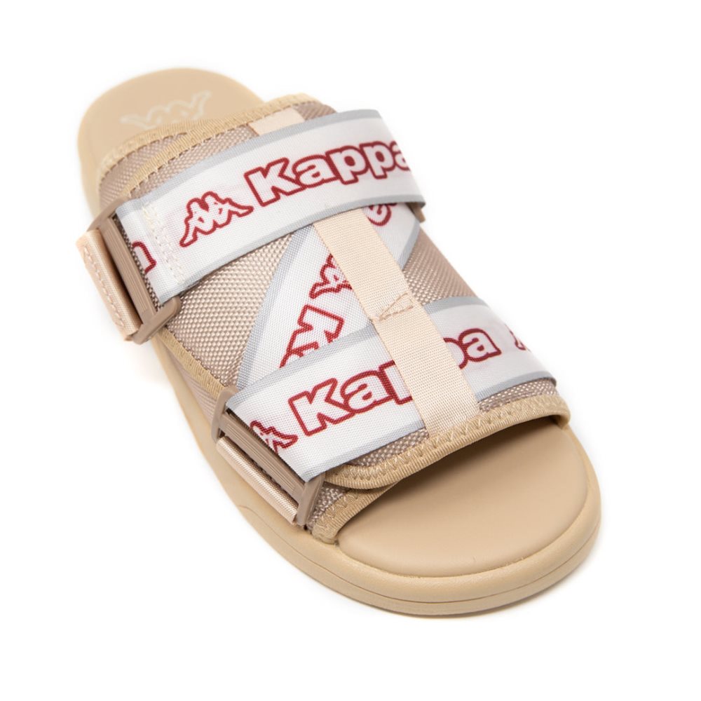 Sandalias de Diapositivas Kappa Logo Tape Kalpi Beige | 29783-ITHF