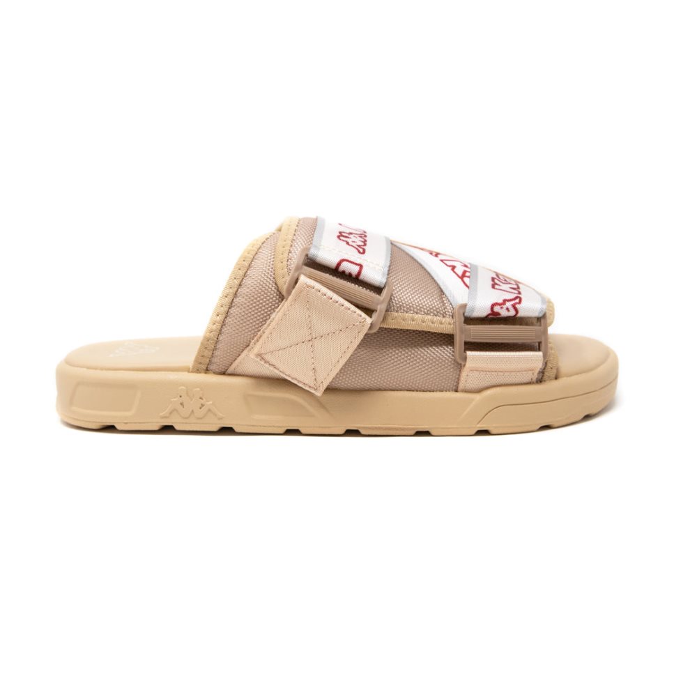 Sandalias de Diapositivas Kappa Logo Tape Kalpi Beige | 29783-ITHF